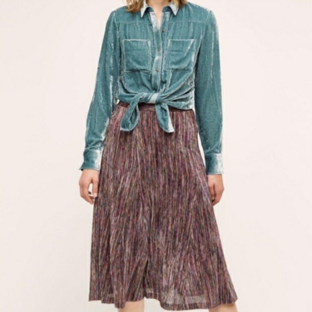 Anthropologie Maeve Wynne Midi Skirt